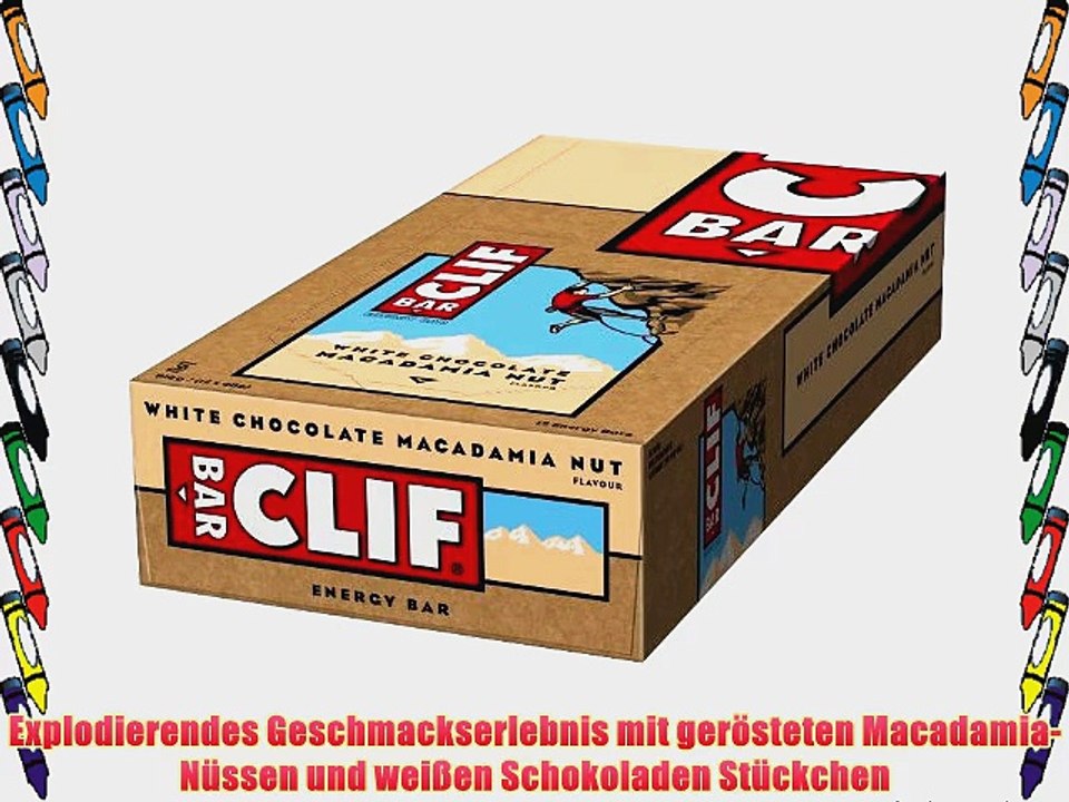 Clif Bar Energieriegel White Chocolate Macadamia 12er Pack (12 x 68 g)