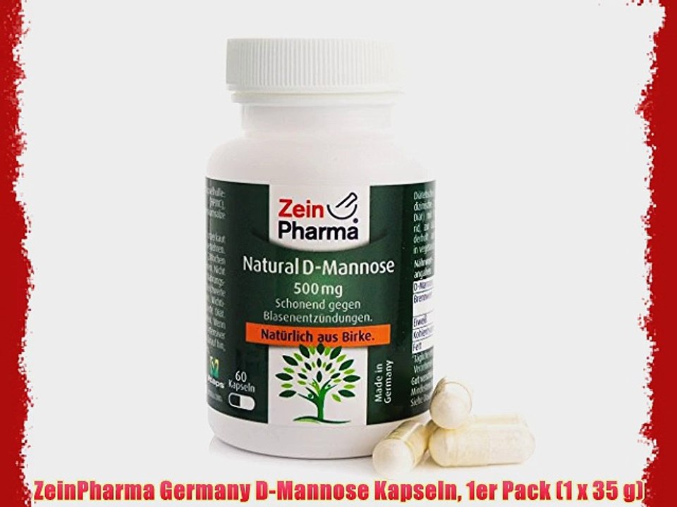 ZeinPharma Germany D-Mannose Kapseln 1er Pack (1 x 35 g)