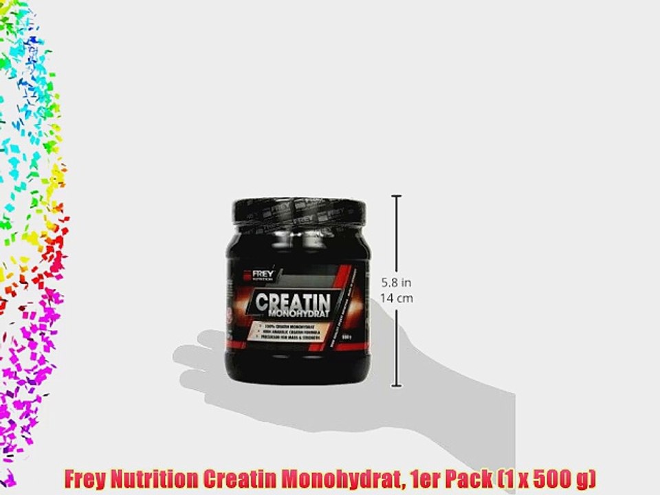 Frey Nutrition Creatin Monohydrat 1er Pack (1 x 500 g)