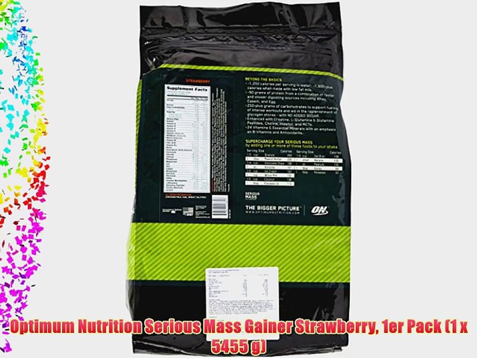 Optimum Nutrition Serious Mass Gainer Strawberry 1er Pack (1 x 5455 g)