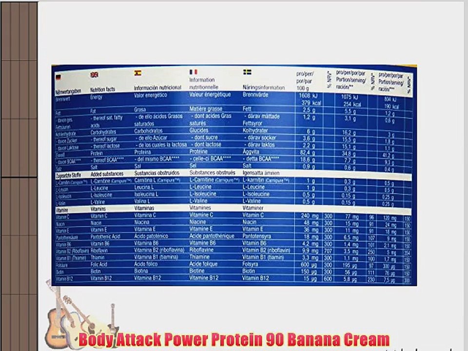 Body Attack Power Protein 90 Banana Cream