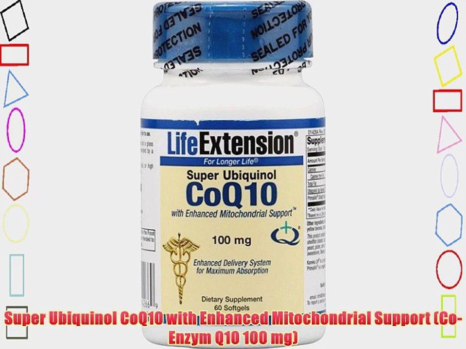 Super Ubiquinol CoQ10 Co-Enzym 100 mg mit Shilajit 60 Softgeltabletten