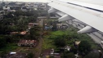 Philippine Airline Airbus A330 landing at Manila runway 24 Wet Runway