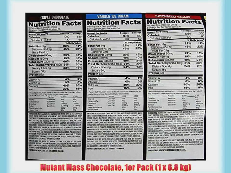 Mutant Mass Chocolate 1er Pack (1 x 6.8 kg)