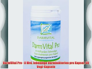 DarmVital Pro - 8 Mrd. lebendige Darmbakterien pro Kapsel 60 Vegi-Kapseln