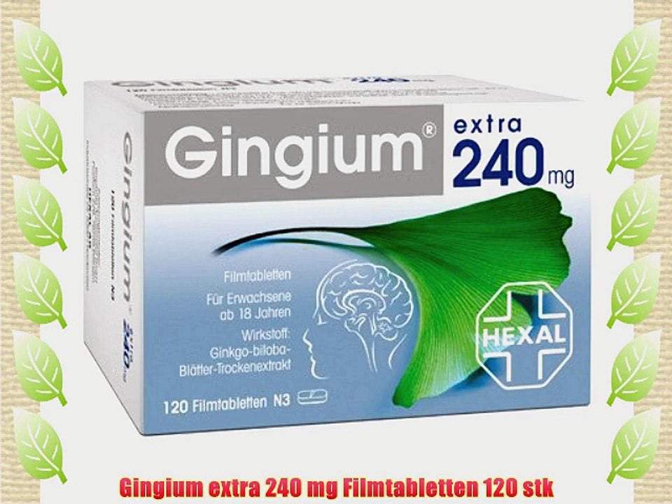 Gingium extra 240 mg Filmtabletten 120 stk