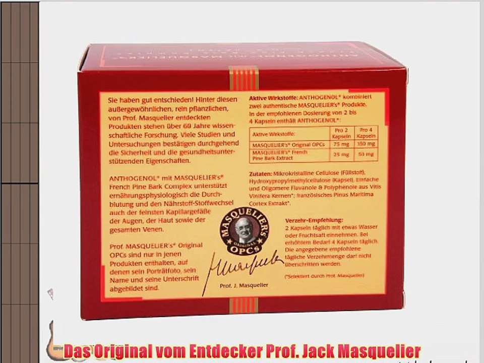 Masquelier's Original OPCs Anthogenol 90 Kapseln 1er Pack (1 x 288 g)