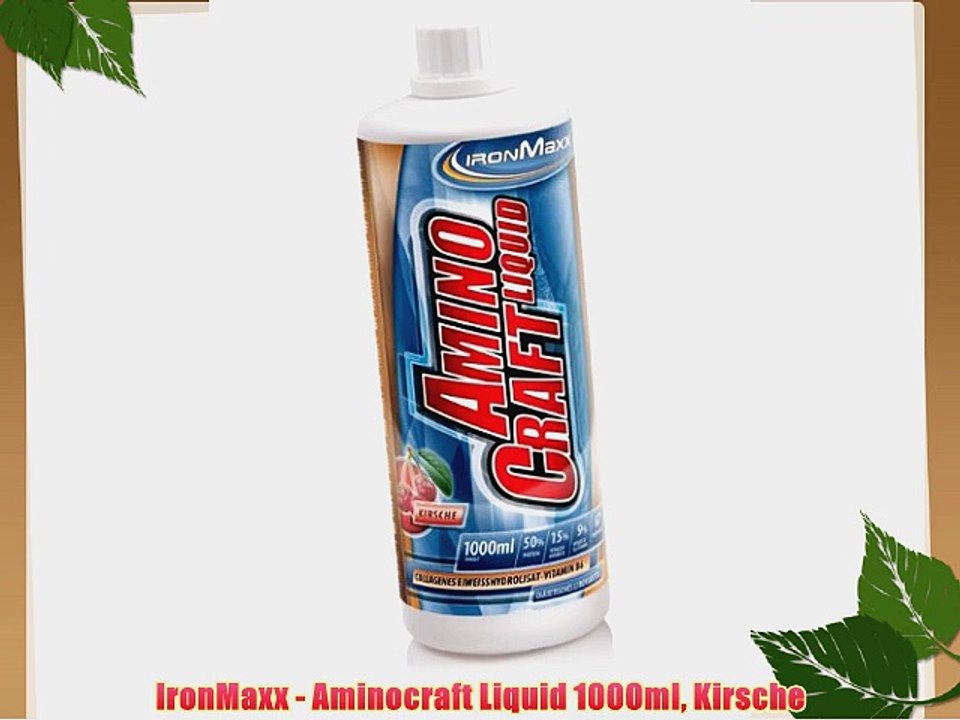 IronMaxx - Aminocraft Liquid 1000ml Kirsche