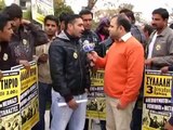 pakistan comunity protest against racism in nikaia greece