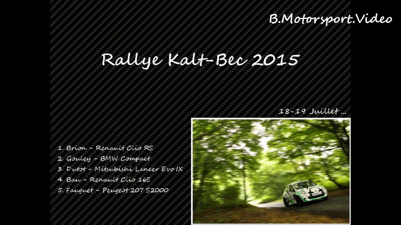 Rallye Kalt-Bec 2015