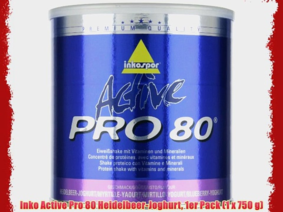 Inko Active Pro 80 Heidelbeer-Joghurt 1er Pack (1 x 750 g)