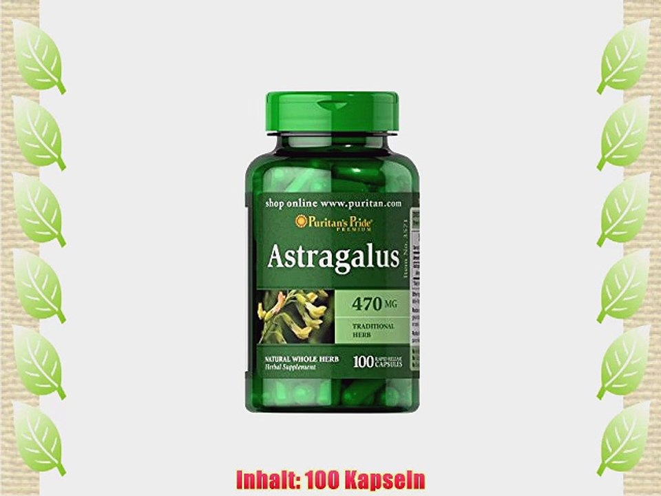 Puritan's Pride Astragalus 470 mg (100 Kapseln)