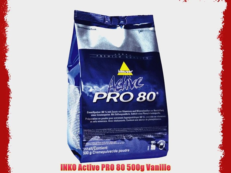 INKO Active PRO 80 500g Vanille