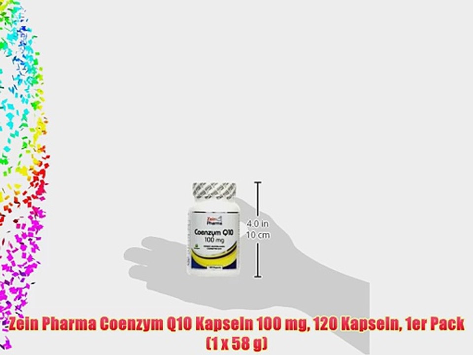 Zein Pharma Coenzym Q10 Kapseln 100 mg 120 Kapseln 1er Pack (1 x 58 g)
