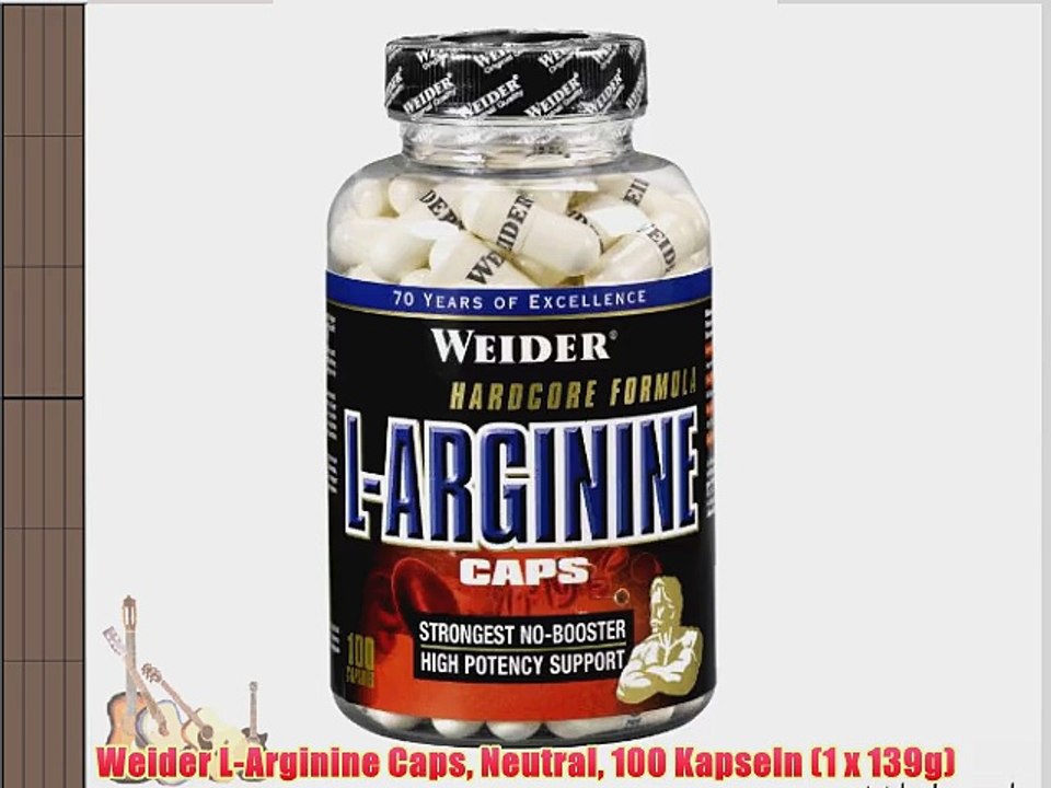 Weider L-Arginine Caps Neutral 100 Kapseln (1 x 139g)