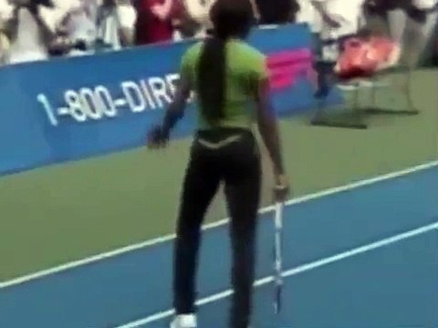 Serena And Venus Williams Dancing On The Tennis Court