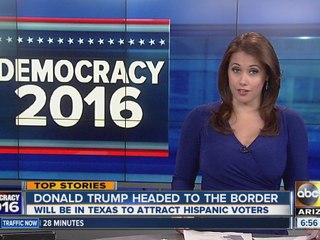 Donald Trump visiting border
