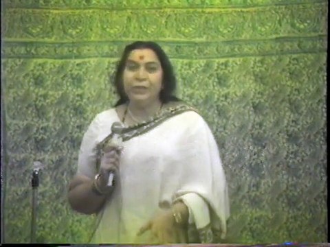 1988-0728 H.H. Shri Mataji Nirmala Devi, Self Realization at Public Program in New York, USA