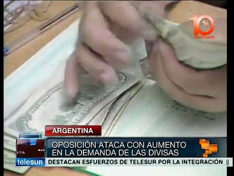 Argentina: oposición busca aumentar demanda de divisas