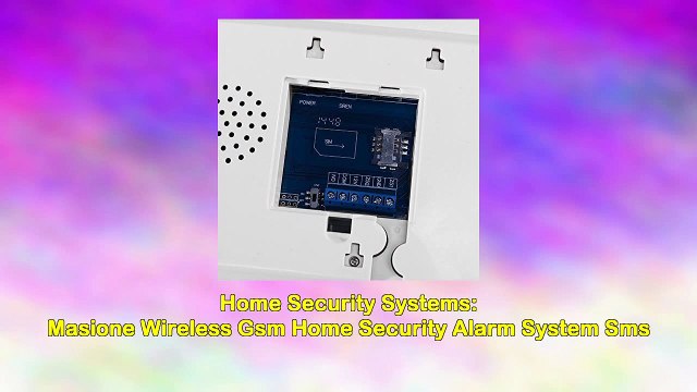 Masione Wireless Gsm Home Security Alarm System Sms