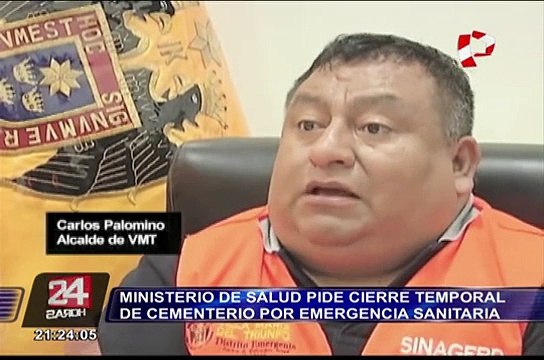 Ministerio de Salud pide cierre temporal de cementerio de VMT por emergencia sanitaria