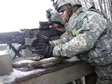 Jake shooting the M-240 machine gun.