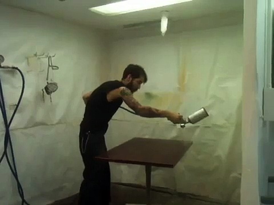 Spray finishes: acrylic urethane three pass box coat