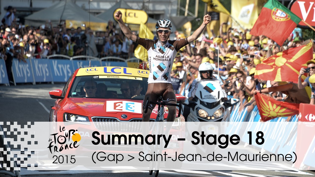 Summary - Stage 18 (Gap > Saint-Jean-de-Maurienne) - Tour de France 2015