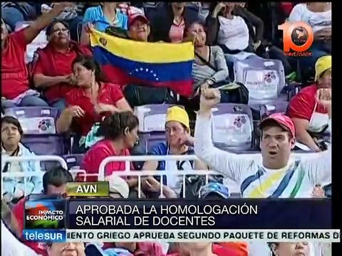Venezuela anuncia homologación salarial de docentes