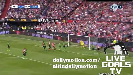 Kuyt Amazing Header Chance Feyenoord 0-0 Southampton
