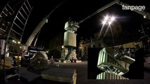 Napoli, la costruzione del Cristo Redentore in time-lapse