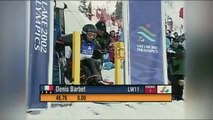Denis Barbet . winter paralympic games  2002 . Slalom second run . Gold LW11