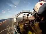 Russian Navy Sukhoi Su 33 AWESOME footage on AIRCRAFT CARRIER