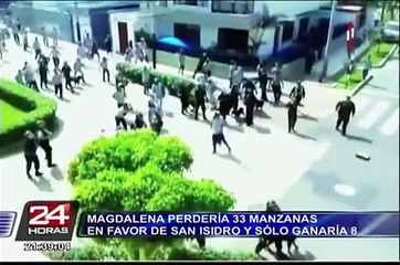 Conflicto limítrofe: Magdalena perdería 33 manzanas en favor de San Isidro y ganaría sólo 8