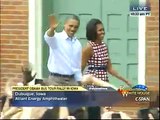 President Obama With Michelle Obama, In Iowa - 2012-08-15