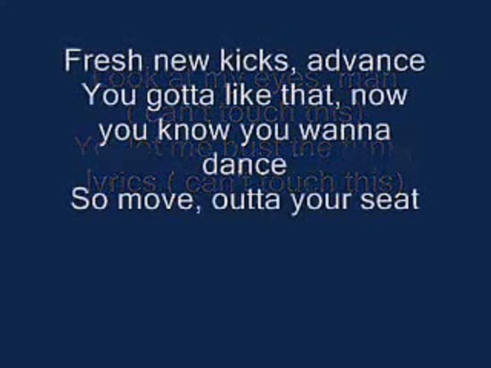 MC Hammer - Can't touch this (lyrics)