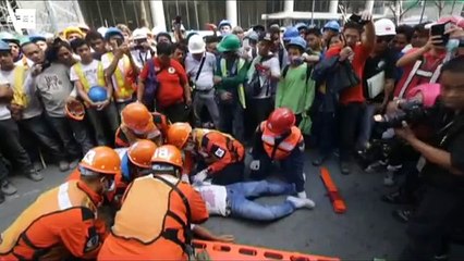 Así fue como un simulacro de terremoto se convirtió en un rescate real