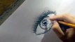 Drawing an eye with pencil (speed drawing)