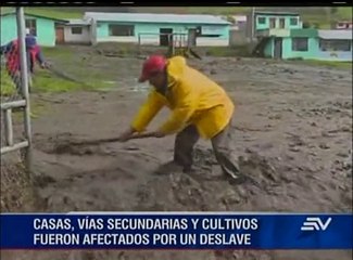 Varios sectores de San Antonio de Alao afectados por deslave