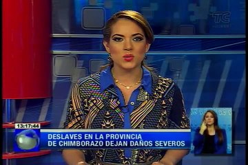 Deslaves en la provincia del Chimborazo dejan daños severos
