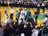 Kevin Garnett introduces Shaq to GINO. Boston Celtics