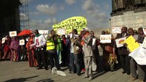 Manifestation de l'USN contre la venue du dictateur djiboutien OMAR GUELLEH à Bruxelles