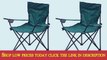 2 x Folding Outdoor Camping Chair Fishing Foldable Beach Garden Furnit Top Goods