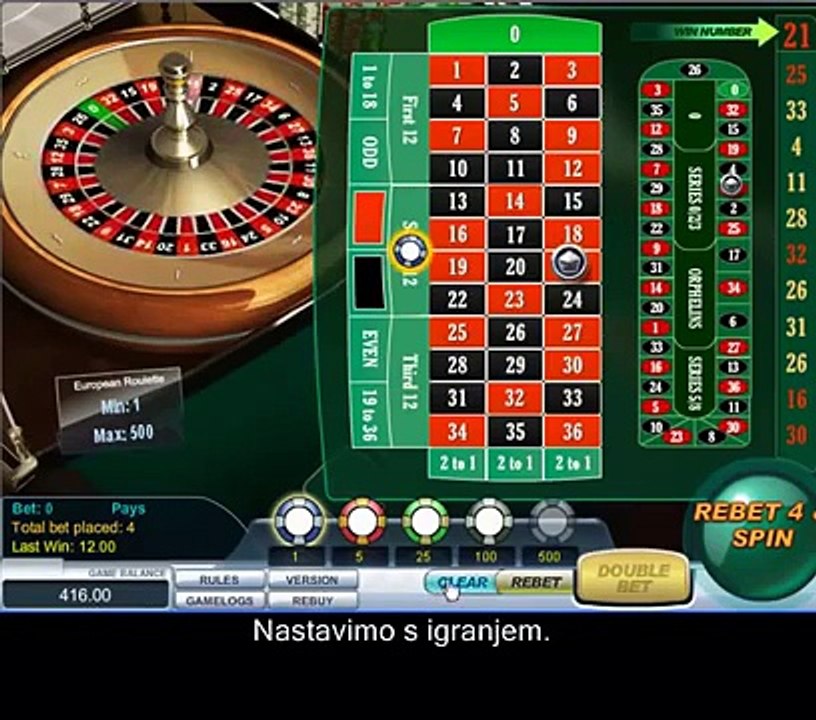 Rulet Roulette - EasyCasinoMoney - 47$ na sat sa roulette system!