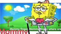 Cartoon SpongeBob Finger Family Song SpongeBob SquarePants Nursery Rhymes