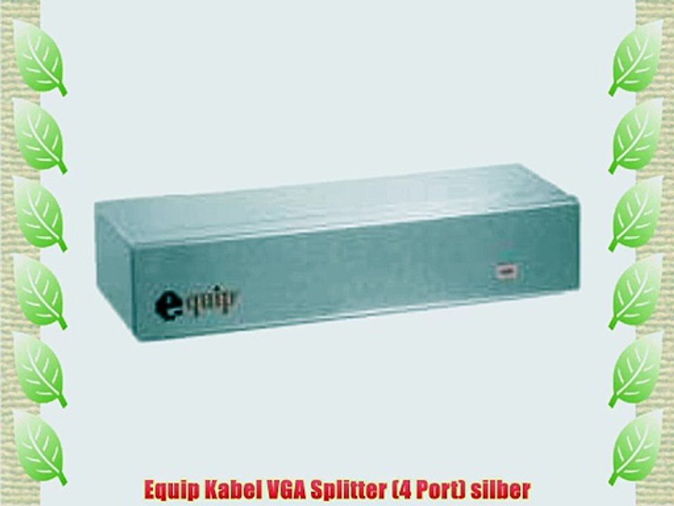 Equip Kabel VGA Splitter (4 Port) silber