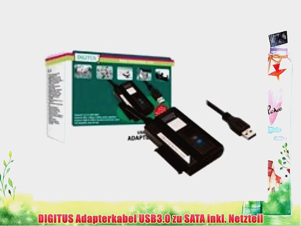 DIGITUS Adapterkabel USB3.0 zu SATA inkl. Netzteil