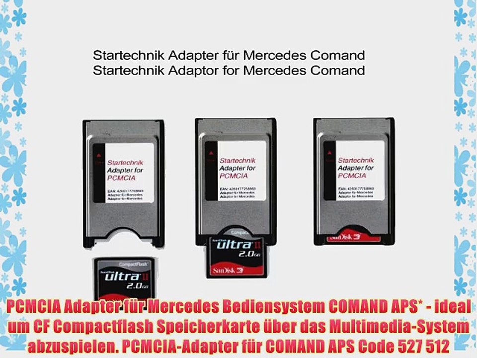 PCMCIA Adapter f?r Mercedes Bediensystem COMAND APS* - ideal um CF Compactflash Speicherkarte