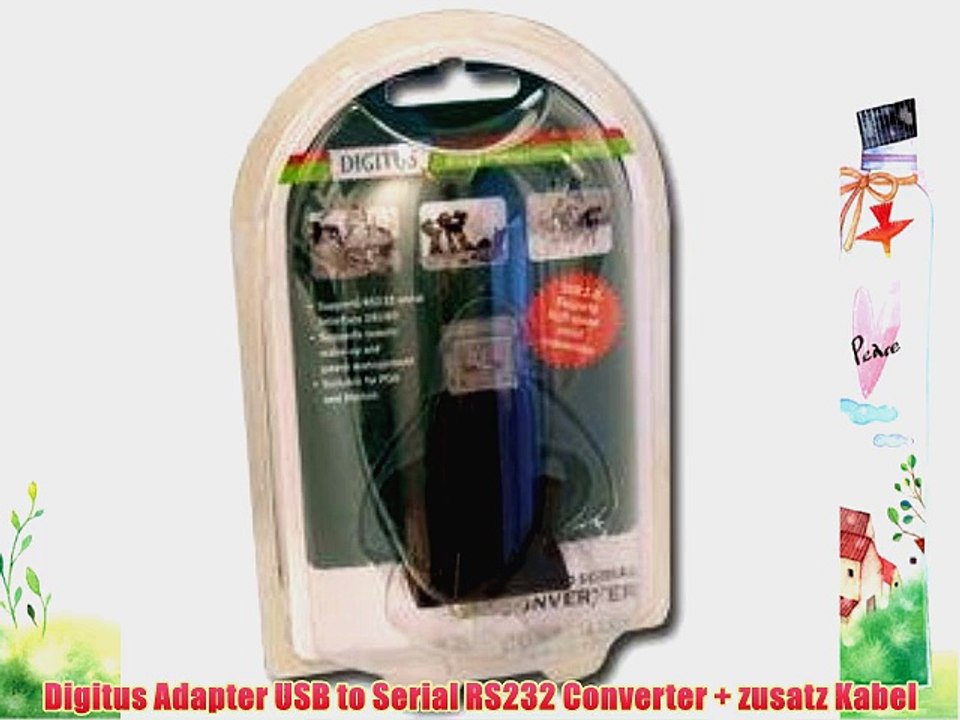 Digitus Adapter USB to Serial RS232 Converter   zusatz Kabel