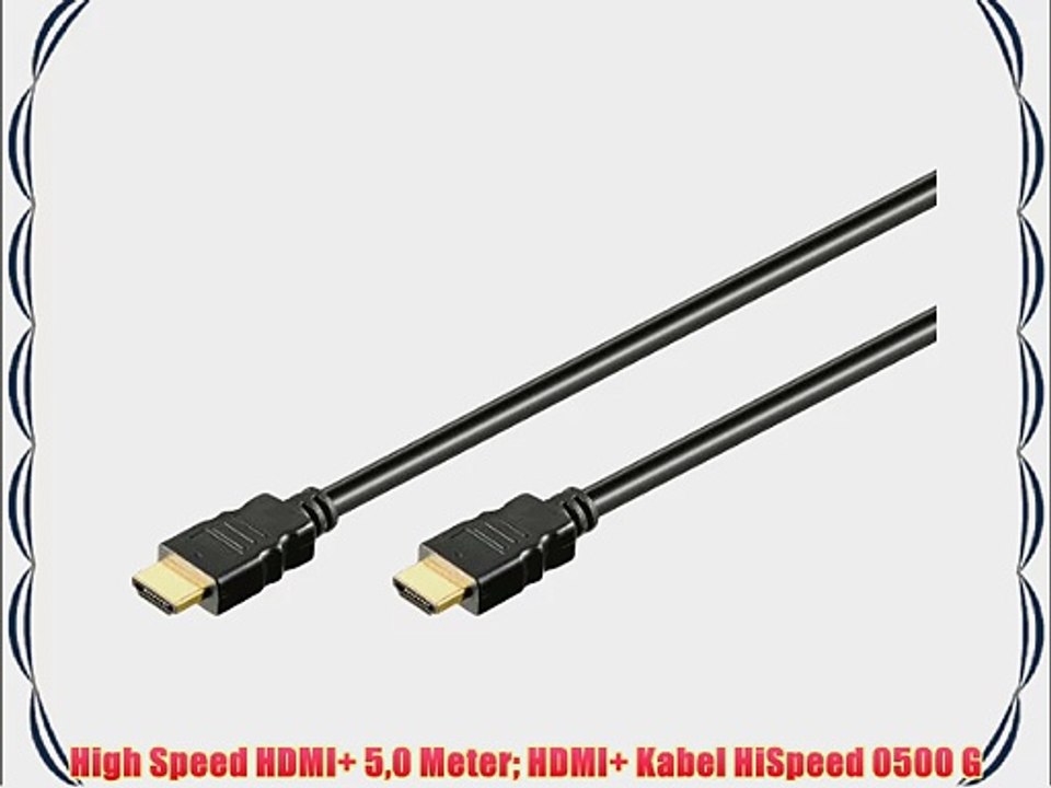 High Speed HDMI  50 Meter HDMI  Kabel HiSpeed 0500 G